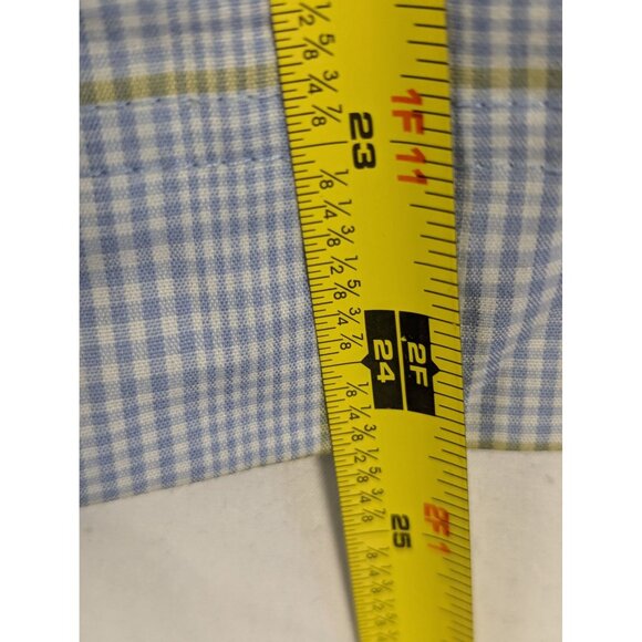 Vintage Line Up Golf Jacket XL Blue Plaid Zip-Up Golf Club Zipper Pull - Picture 6 of 7